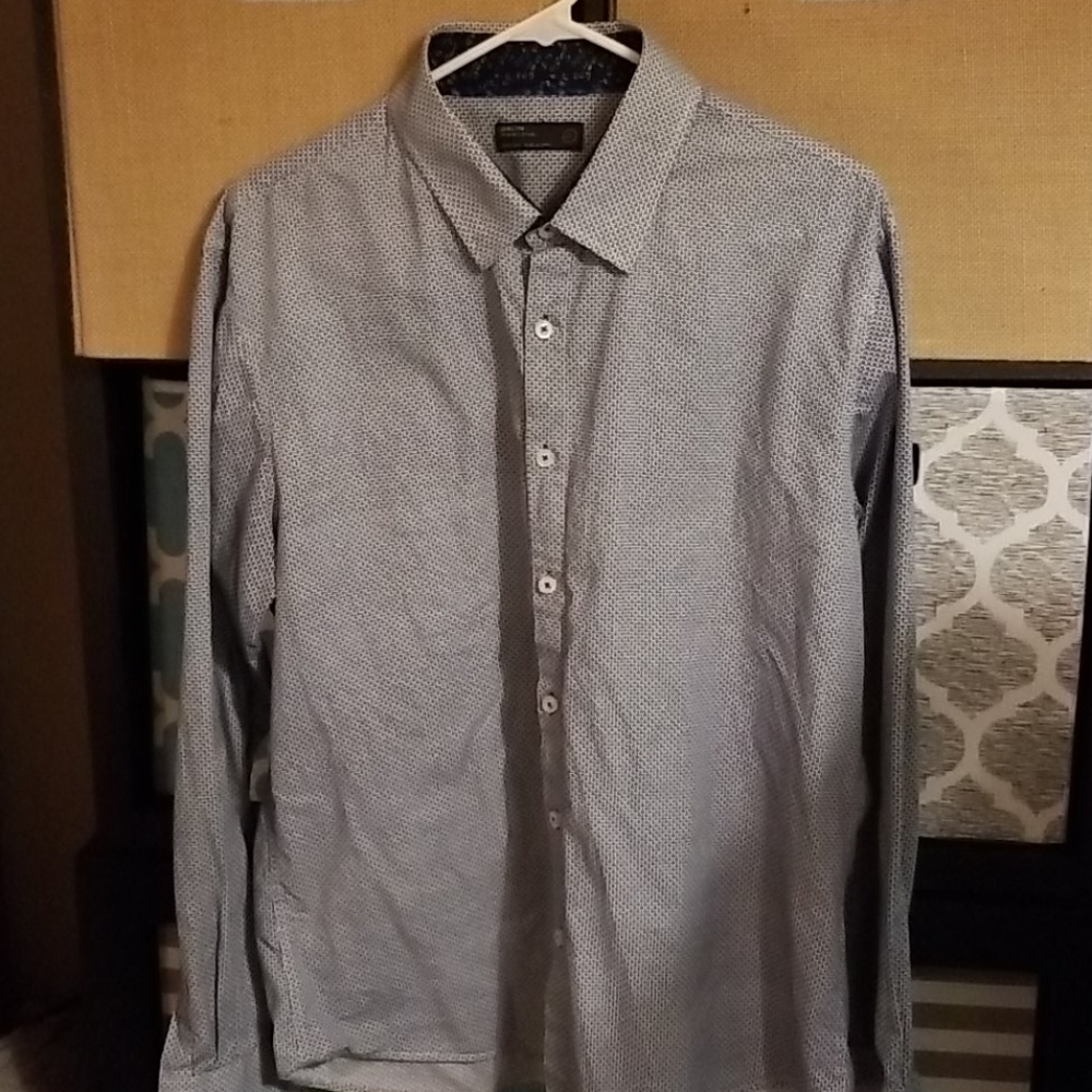 Level Ten blue white XL long sleeve
